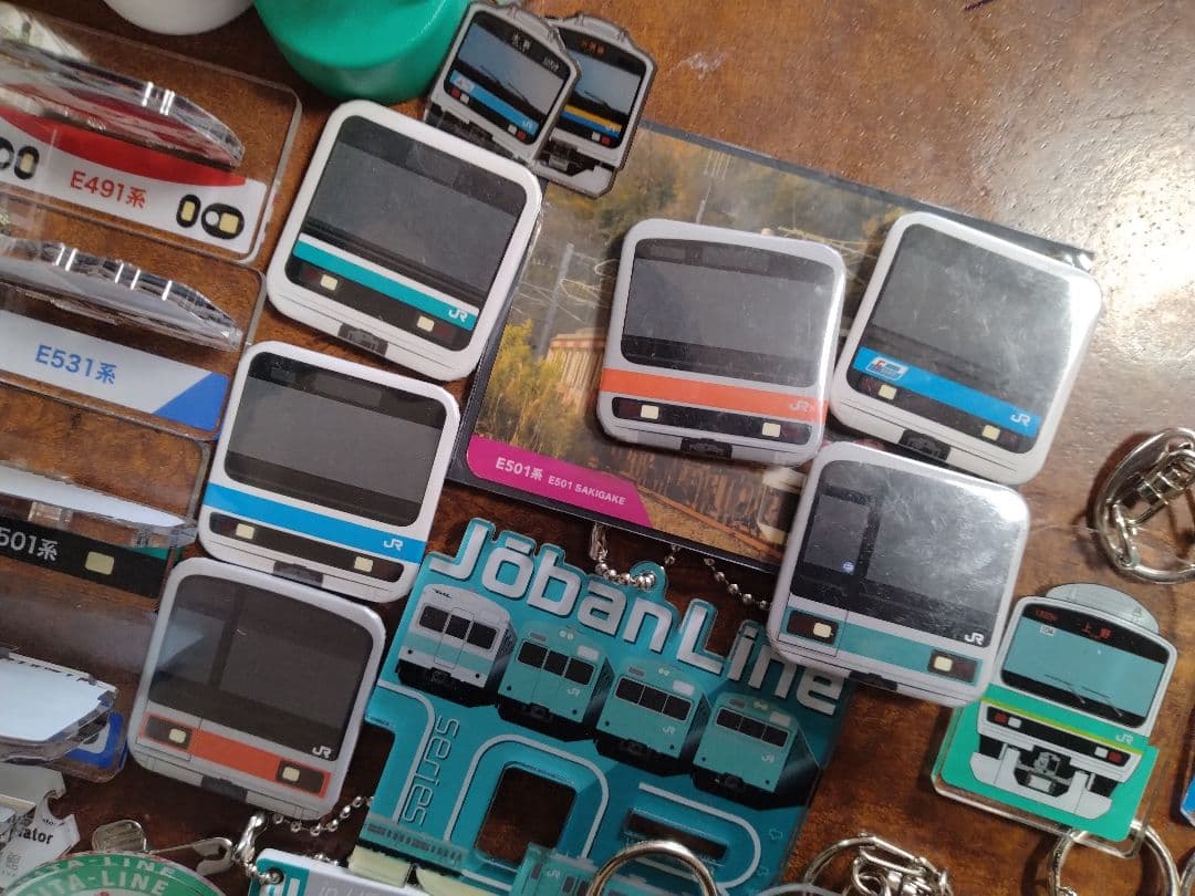 常磐線　 JR東日本　他　 鉄道グッズ 電缶バッチ キーホルダー他　35個セット