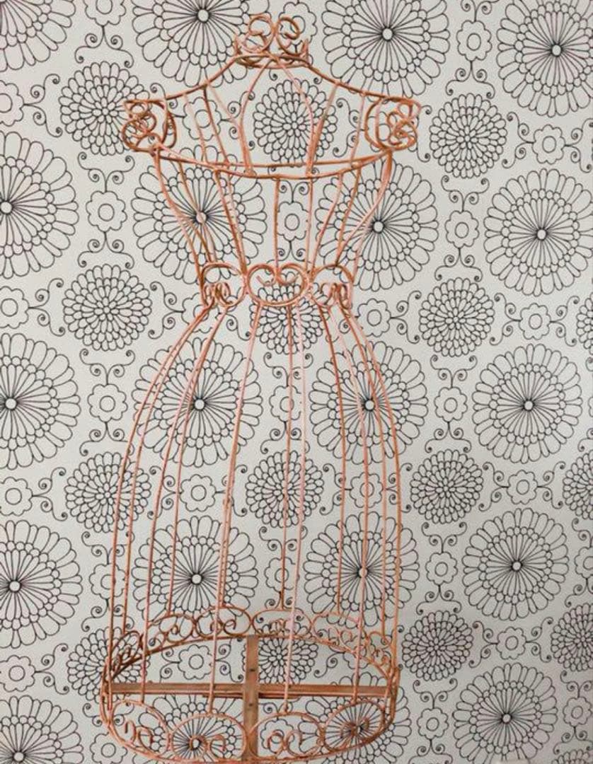 フレンチアイアン トルソー アンティーク■ワイヤートルソー　マネキン