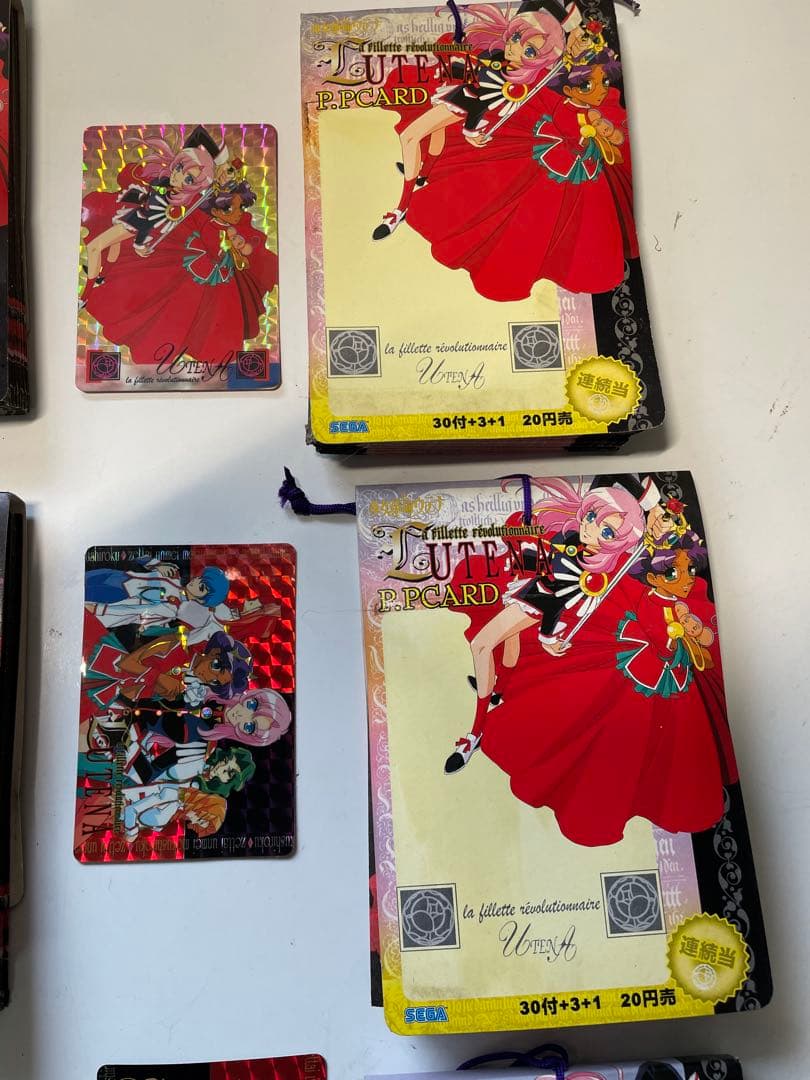 希少デットストック品　少女革命ウテナPPカード未使用5個セット