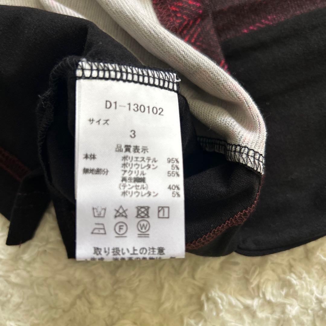 新品　Dance With Dragon チェック柄長袖シャツ サイズ3