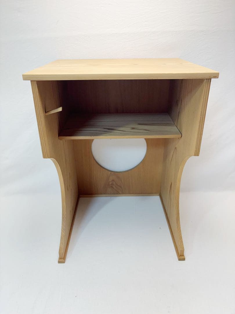 ほぼ未使用 茶道具 桐 抱清棚 吸江斎好写 水指棚 木工芸 箱無