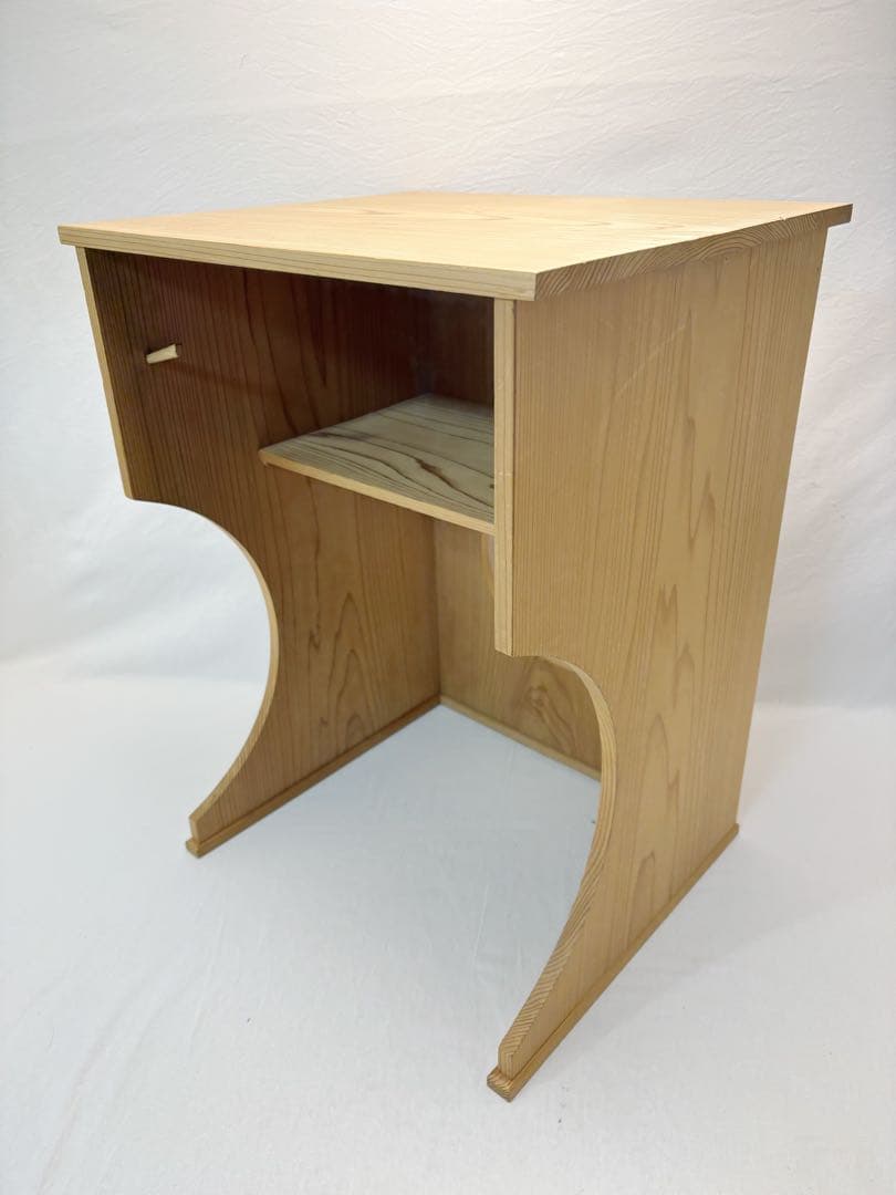 ほぼ未使用 茶道具 桐 抱清棚 吸江斎好写 水指棚 木工芸 箱無