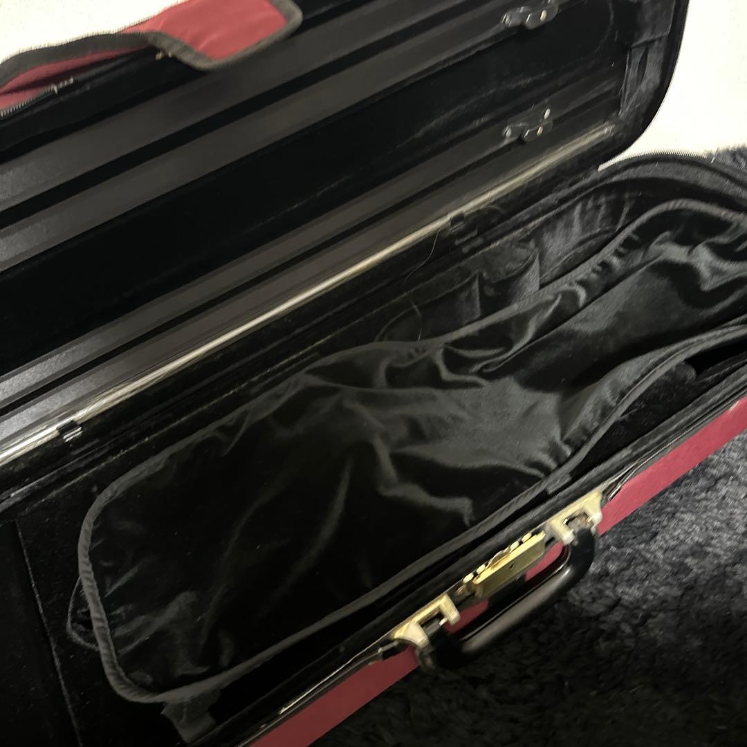 Super light バイオリンケース 4/4サイズ 弦楽器 赤 レッド