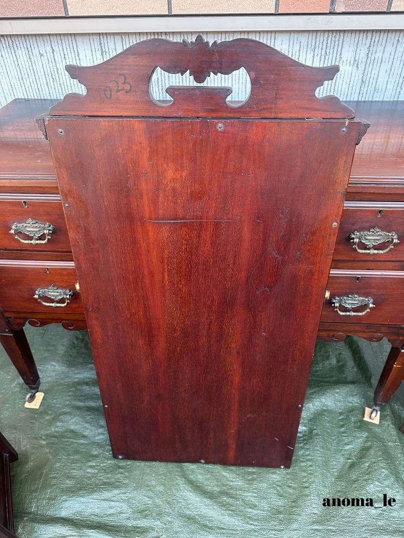 5008【パーラーキャビネット】英国アンティーク　ドレッシングチェスト