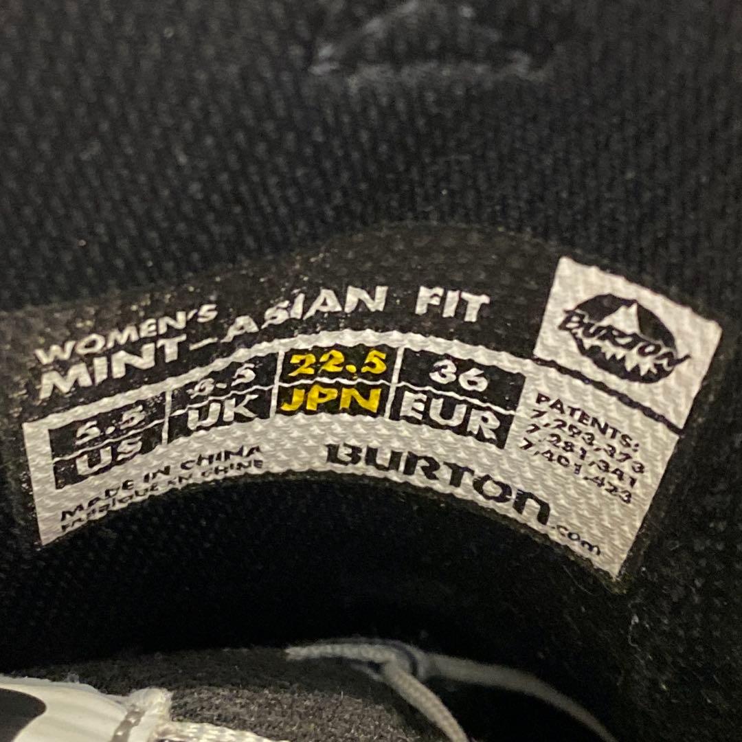 【美品_即日発送】BURTON スノボMINT-ASIAN FIT 22.5cm