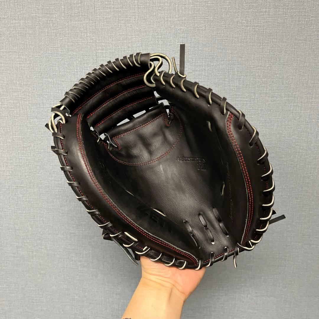 1124 ZETT ネオステイタス 極美品 軟式 キャッチャーミット