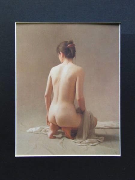 森本草介、【光の方へ】、希少な額装用画集より、美品、新品額装付