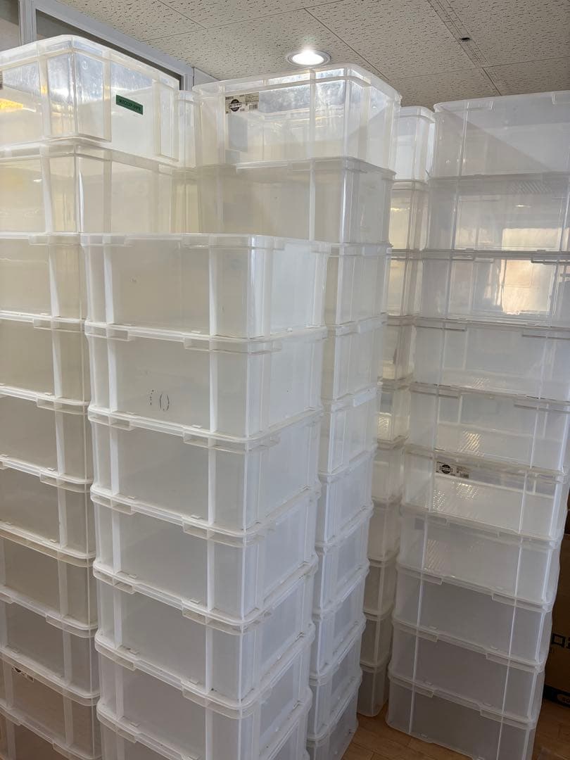 【300個セット】まとめ買い　コンテナ　アスクル サンボックス　クリア 28L