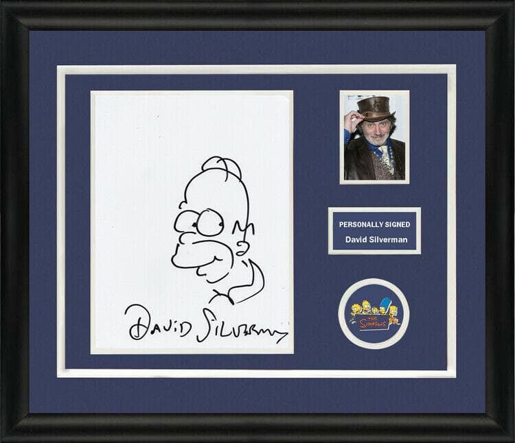 直筆サイン入り写真 デヴィッド・シルヴァーマン ザ・シンプソンズ SA鑑定済
