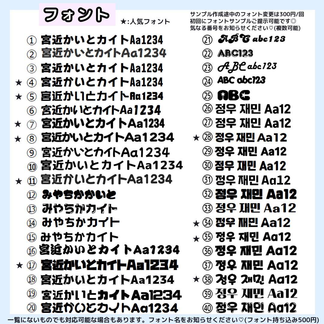 なページ うちわ文字オーダー うちわ屋さん 団扇屋さん 文字パネル