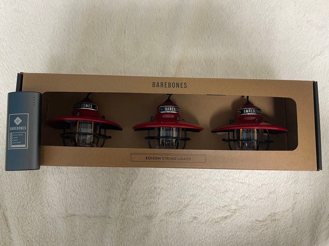 BAREBONES ベアボーンズ エジソンストリングライト ＋ バッテリー