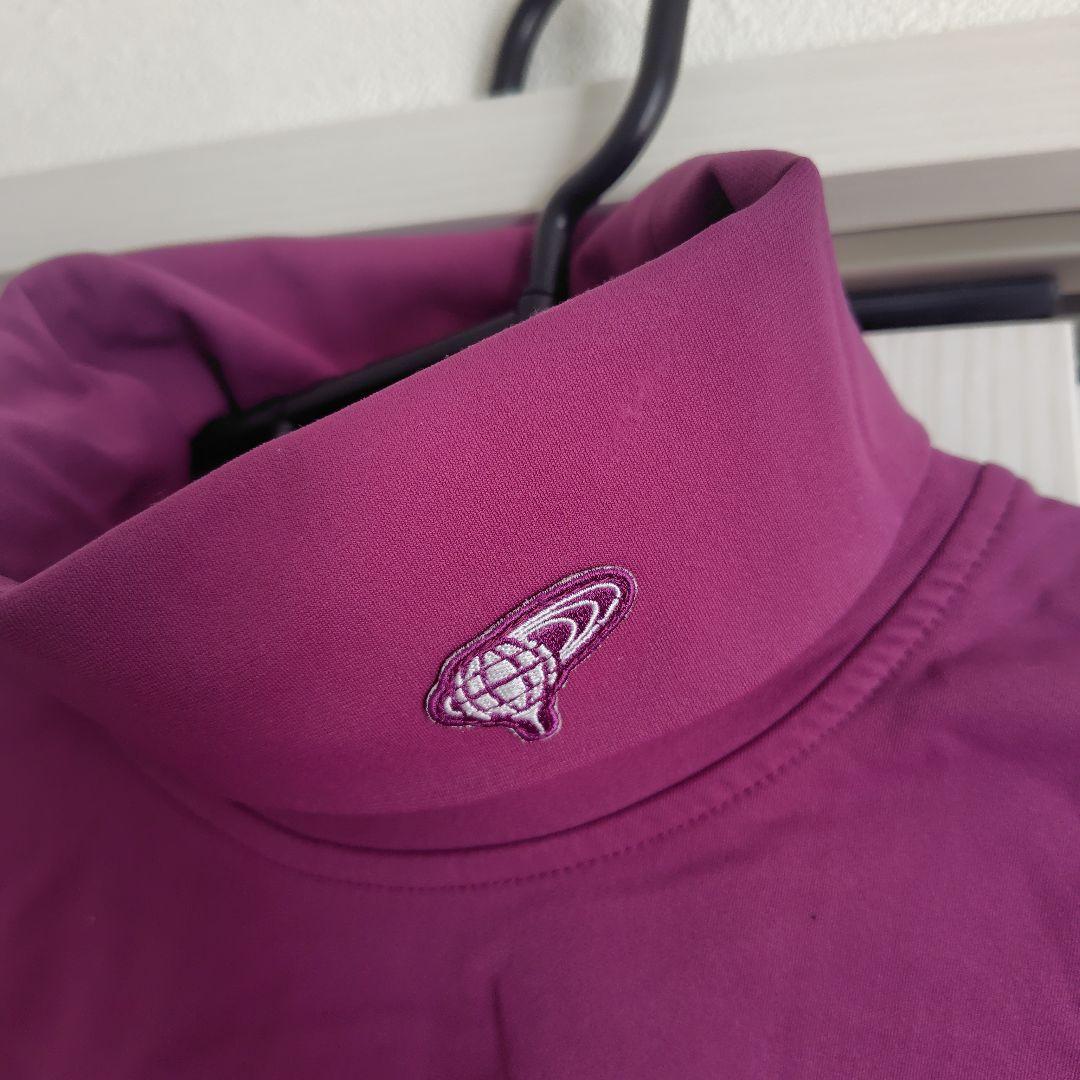 BEAMS GOLF パープル ハイネックシャツ