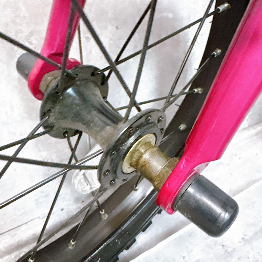 【美品】ヨツバサイクル 自転車 14インチ タイヤワックス済み