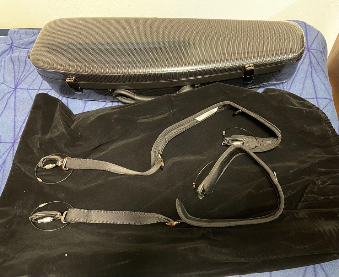 ソプラノサックス フライトケース 未使用 カーボン柄