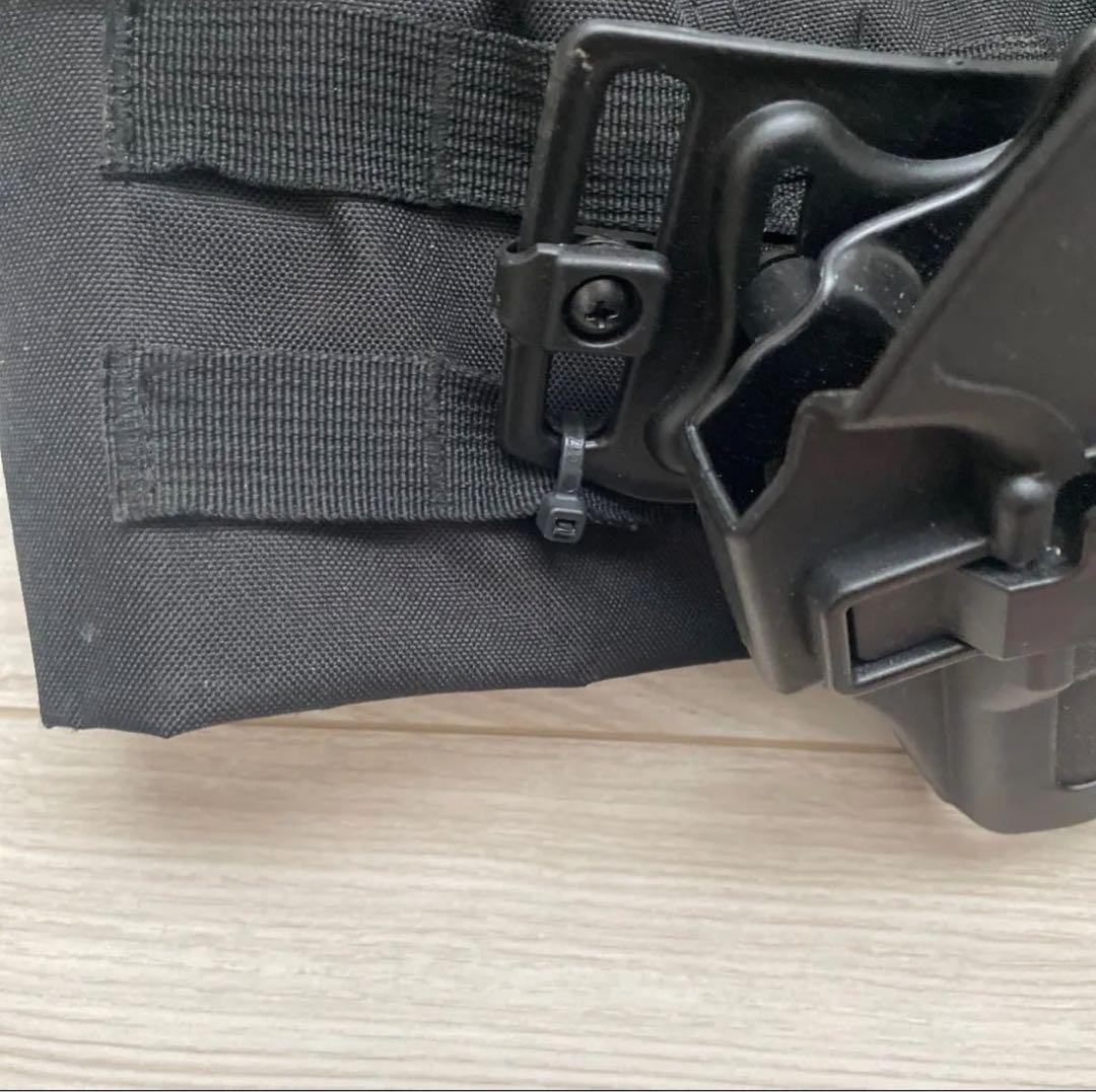 サバゲー特殊部隊セット　黒迷彩服、ベスト、ヘルメット、フェイスガード点、インナー