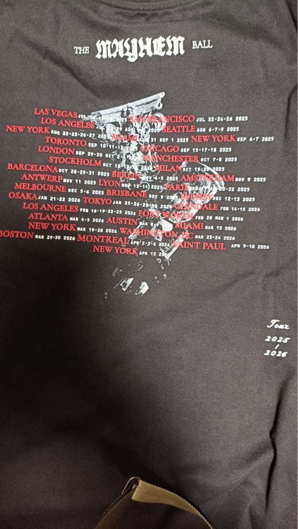 レディーガガ　メイヘム　tシャツ　踊るか死ぬか　サイズL