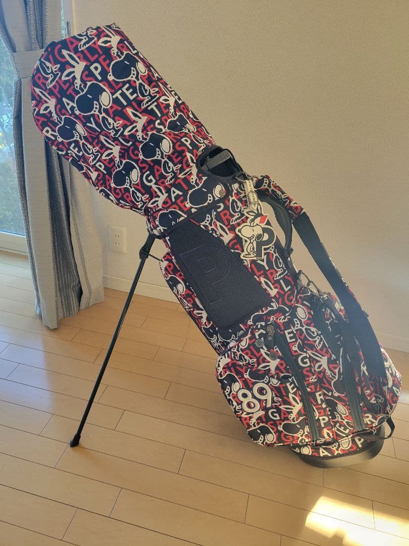 ハ*ル様 パーリーゲイツ　スタンド式キャディバッグ　スヌーピー