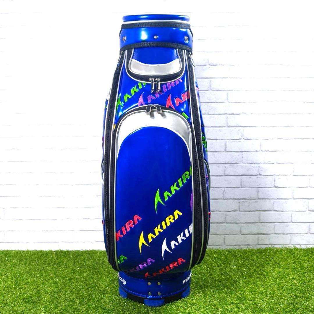 AKIRA 3点式 キャディーバッグ レア エナメル ブルー