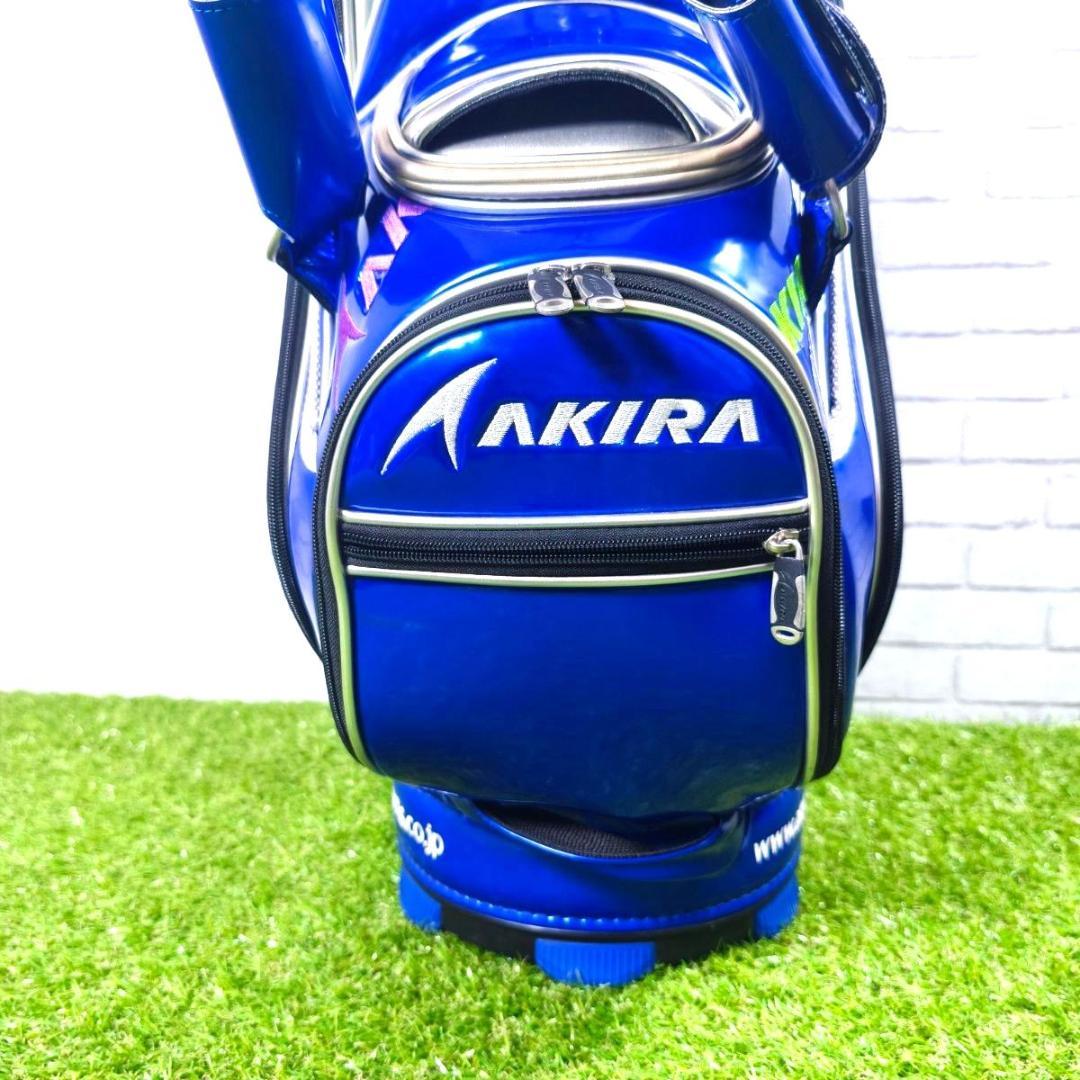 AKIRA 3点式 キャディーバッグ レア エナメル ブルー