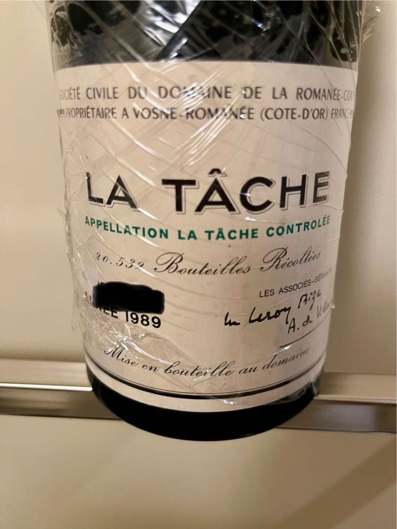 最安値　正規品サントリーDRC LA TACHE 1989年 赤ワイン750ml