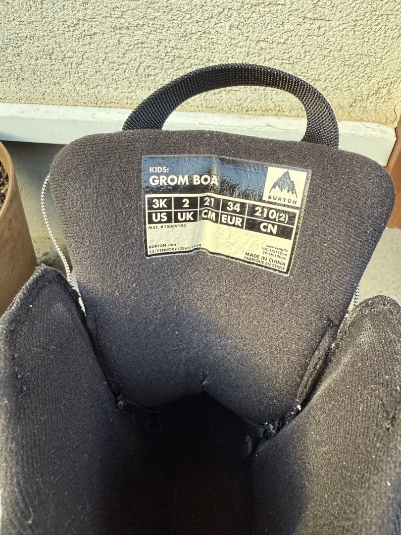 バートン　スノーボードブーツ　キッズ　21cm