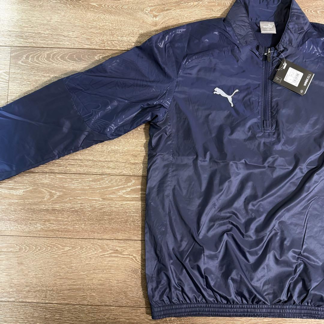 新品 PUMA サッカーウェア 裏起毛 ピステ・ウィンドブレーカー 上下 XL