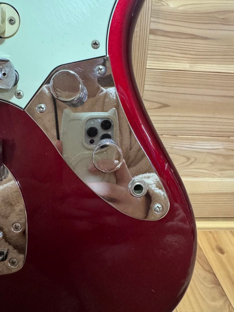 【動作確認済】Fender Japan ジャガー/ レッド/マッチングヘッド