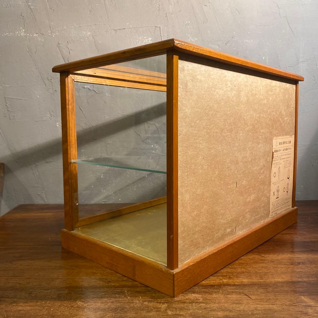 昭和レトロ 二段ショーケース 飾り棚 和家具 インテリア 什器 コレクション用