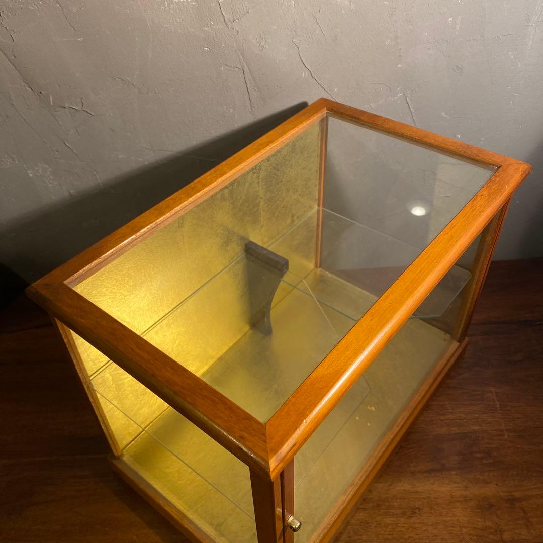 昭和レトロ 二段ショーケース 飾り棚 和家具 インテリア 什器 コレクション用