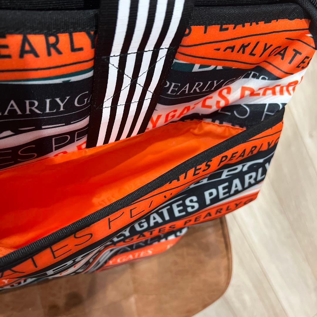 PEARLY GATES ロッカーバッグオレンジ ブラック