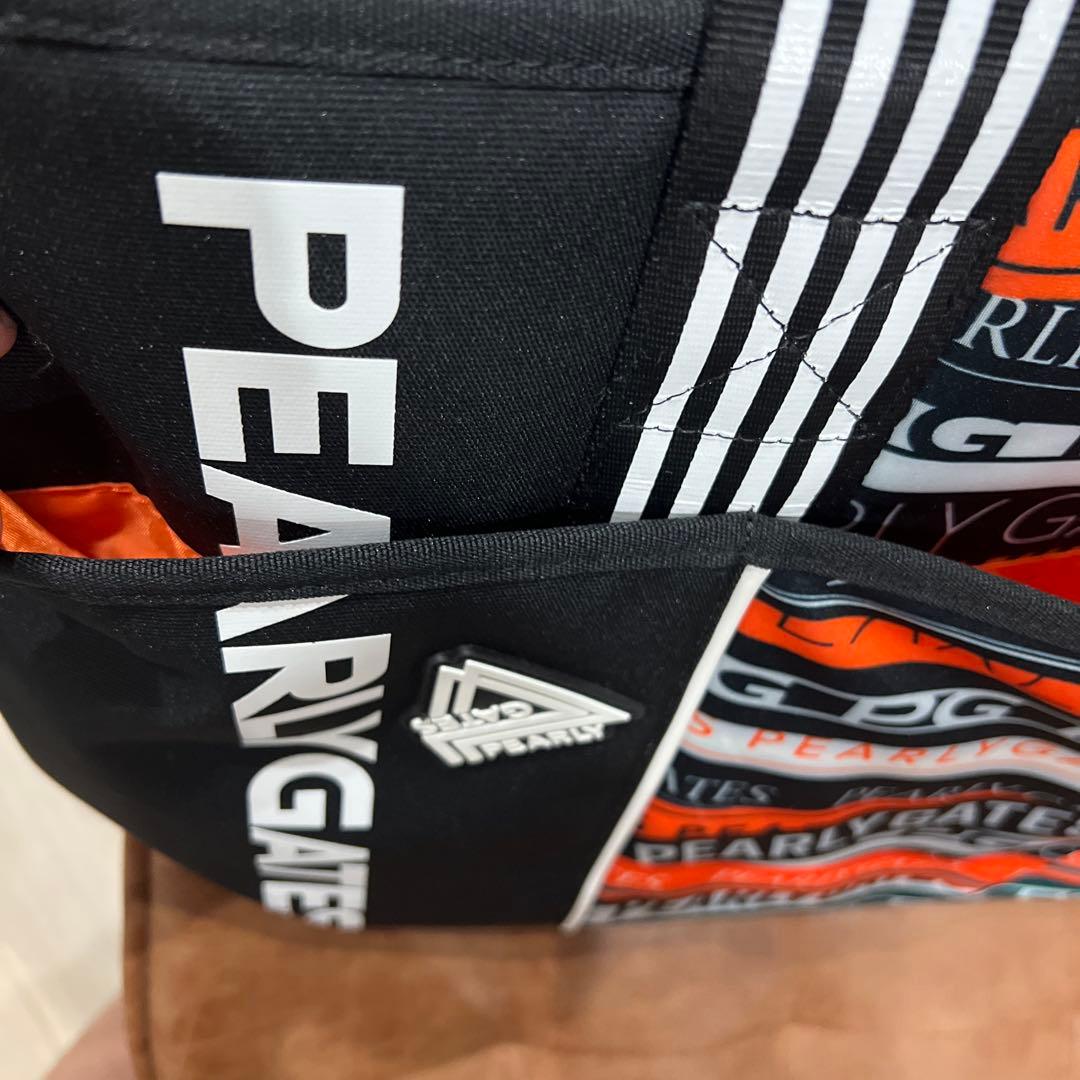 PEARLY GATES ロッカーバッグオレンジ ブラック