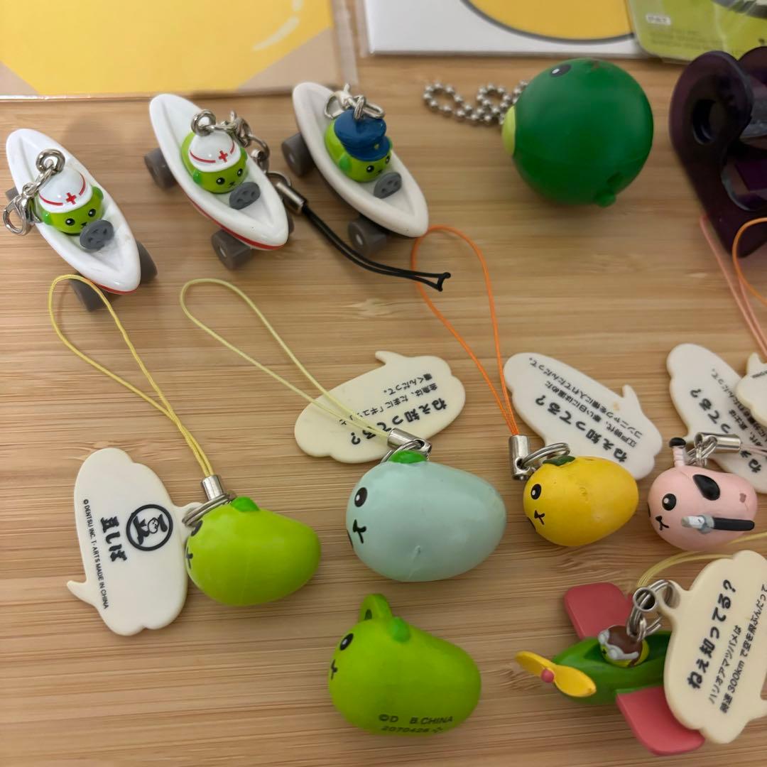 豆しば　まめちしき　ストラップ　グッズまとめ売り　∞エダマメ