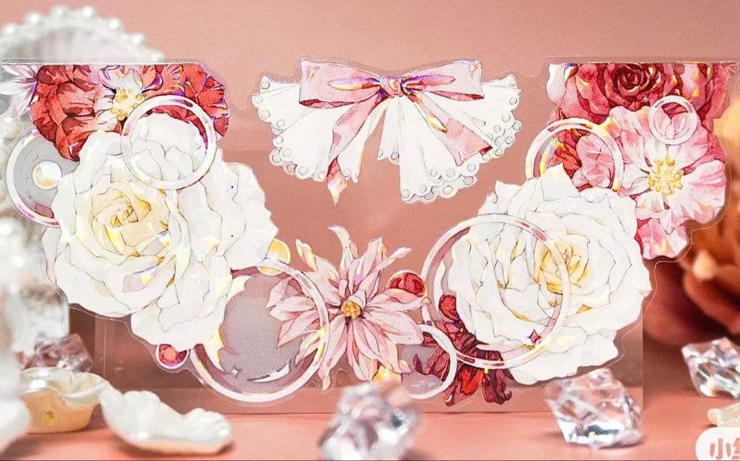 海外マスキングテープ巻売り 嫣染泡影 フラワー 人物マスキングテープ