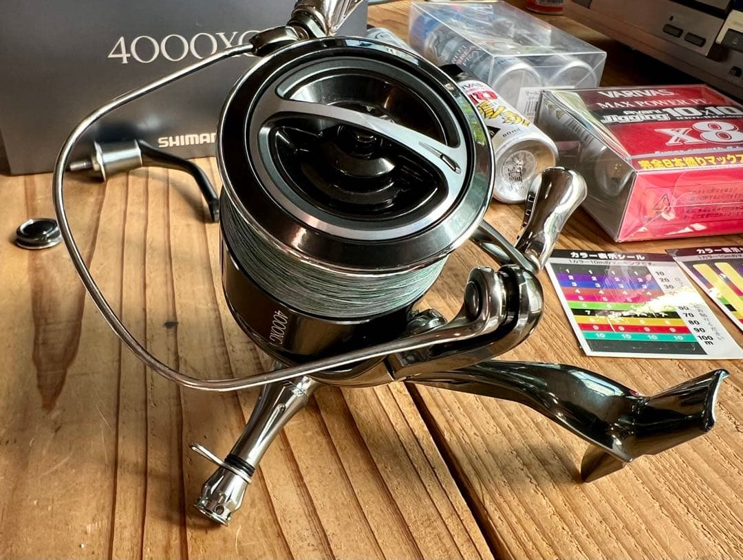 22ステラ4000XG＋リブレWING110＋PE他 メンテ品付き シマノ