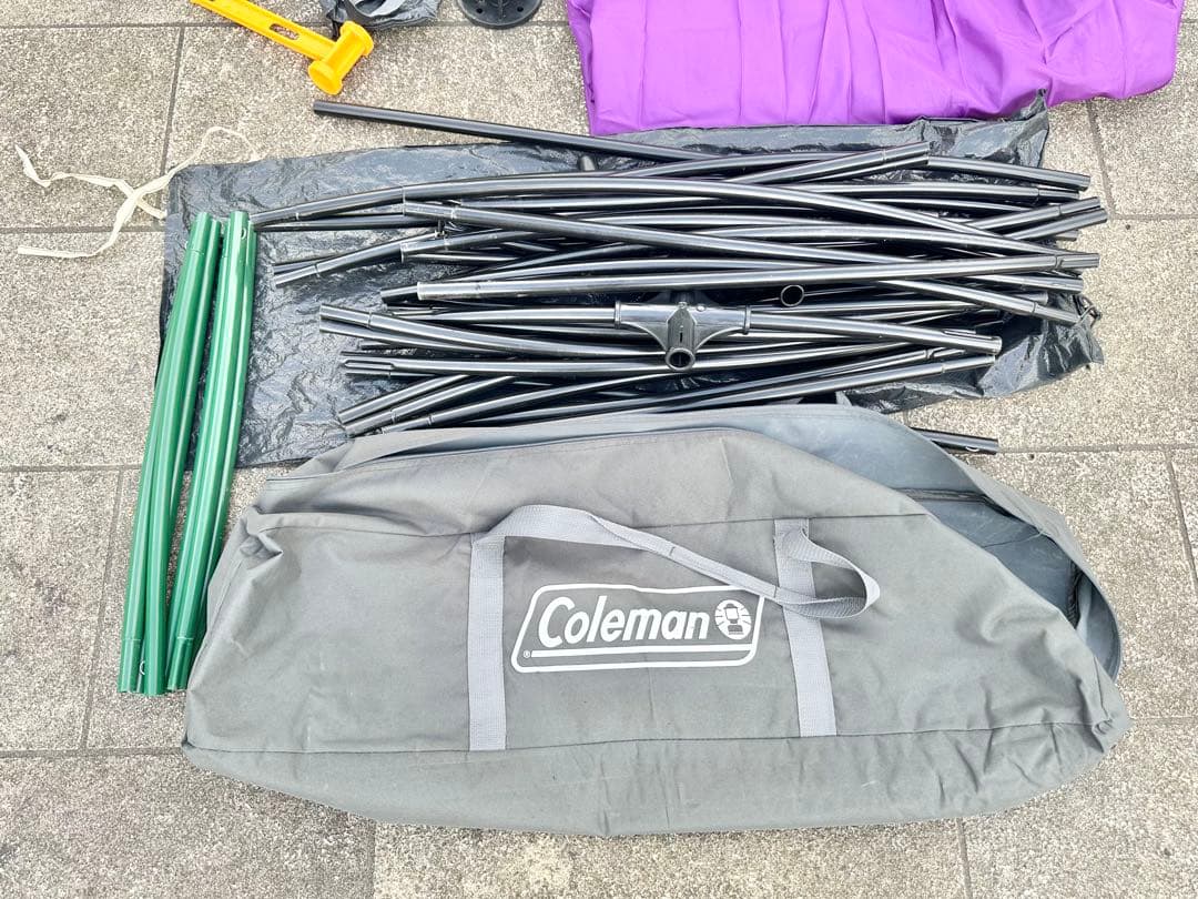 希少 Coleman コールマン パーティーシェード／300 パープル