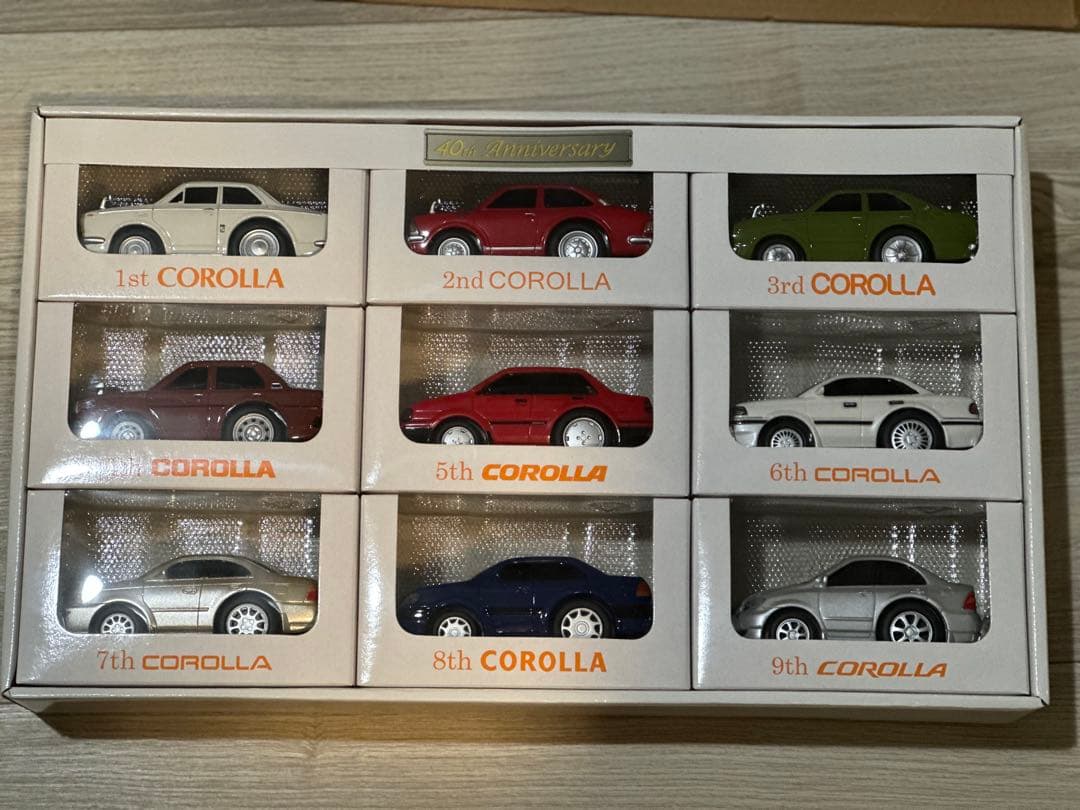 COROLLA 40th Anniversary ミニカーセット