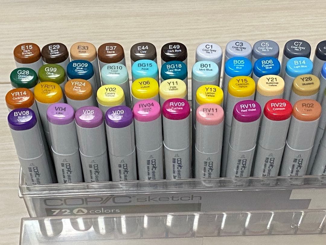 コピックスケッチ 72色 Aセット 【おまけ13本付き】