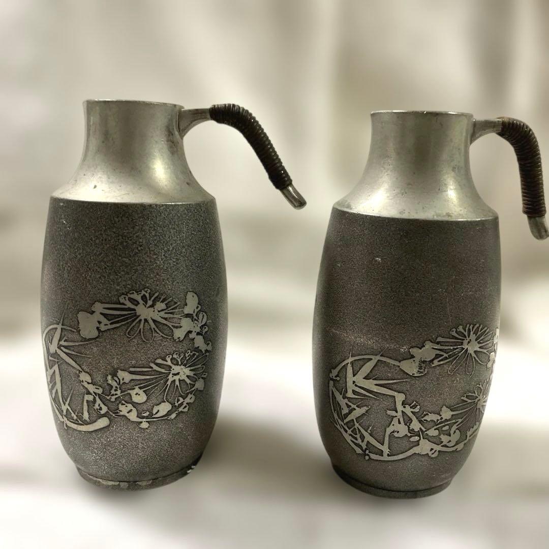 G-12 錫　酒器セット　間村自造　本錫　錫器　雑貨　美術品　工芸品　インテリア