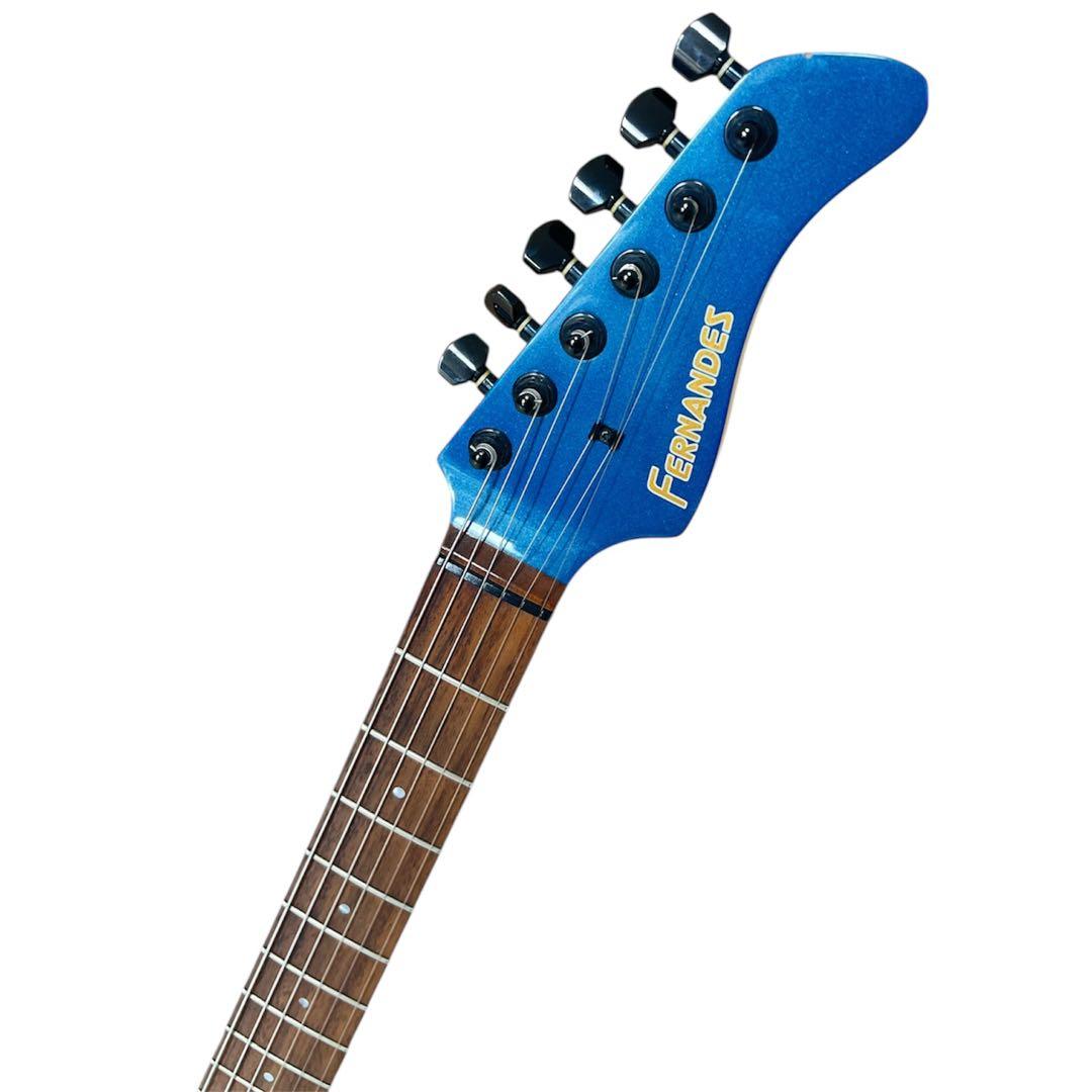FERNANDES エレキギター SFR-512 水色 アーム付き
