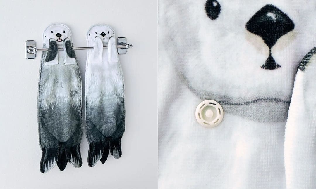 鳥羽水族館×フェリシモ おなかをなでなで ラッコのぶらーんタオルセット