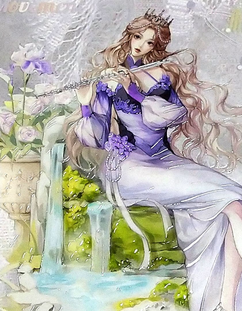 ✩のこり２✩J895＃花梦拾音(晶透)StudioⅥ切り売り海外人物マステ女の子