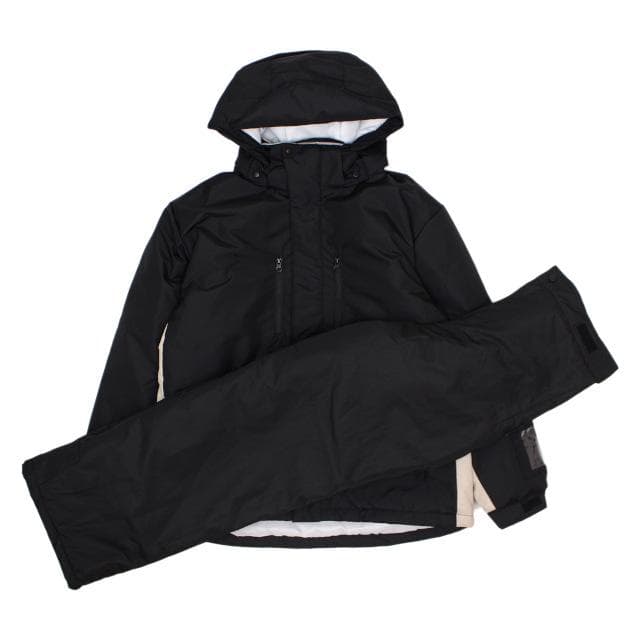 スキーウェア メンズ 上下セット 超撥水 耐水圧5000mm ブラック M