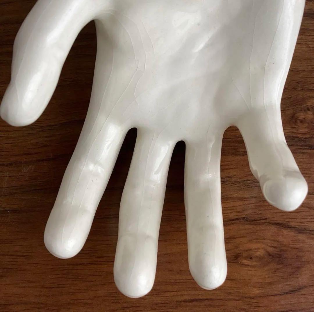 アメリカヴィンテージ ♤ ハンドモチーフのソープディッシュ ♤ ハンドトレイ