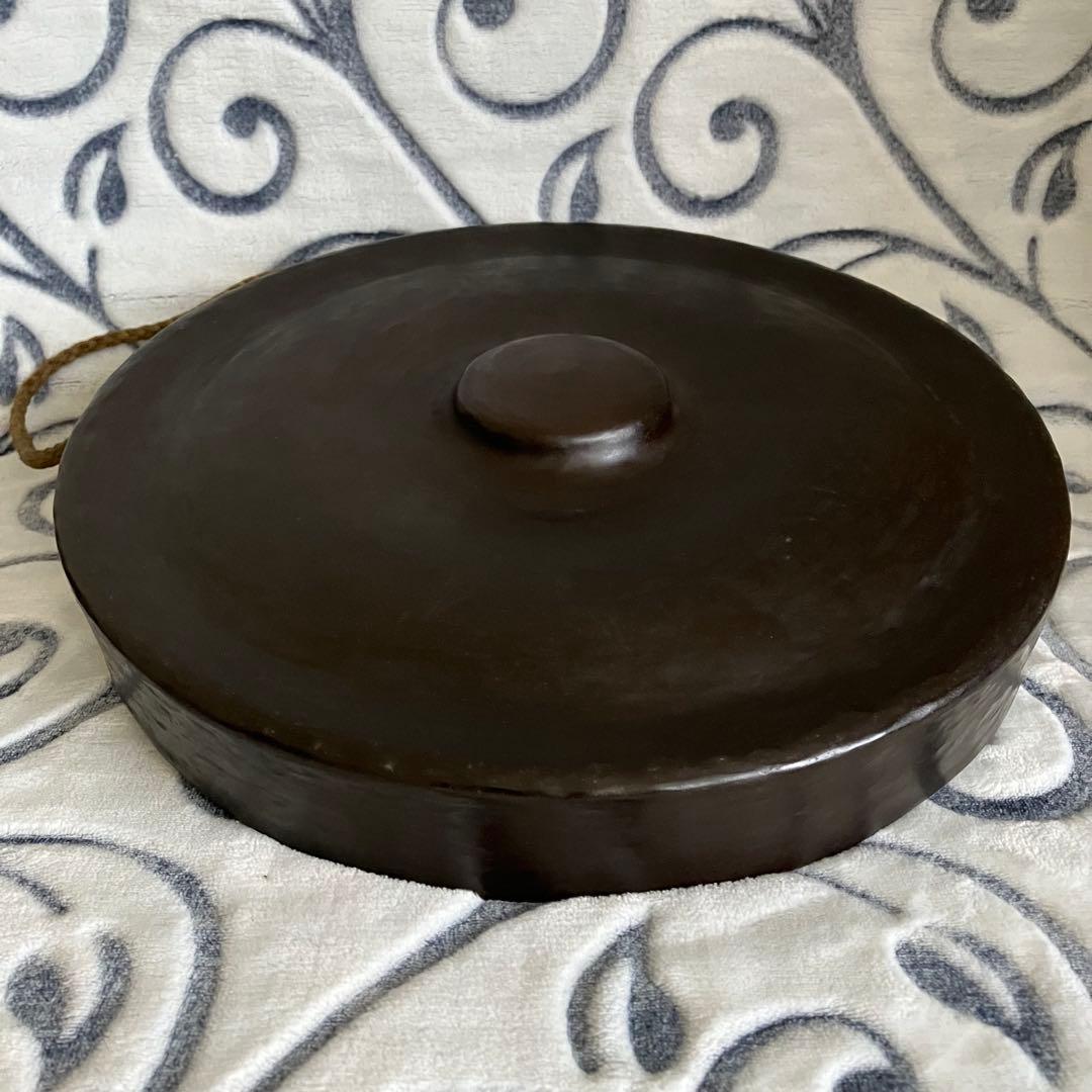 茶道具 銅鑼 ドラ ばち付