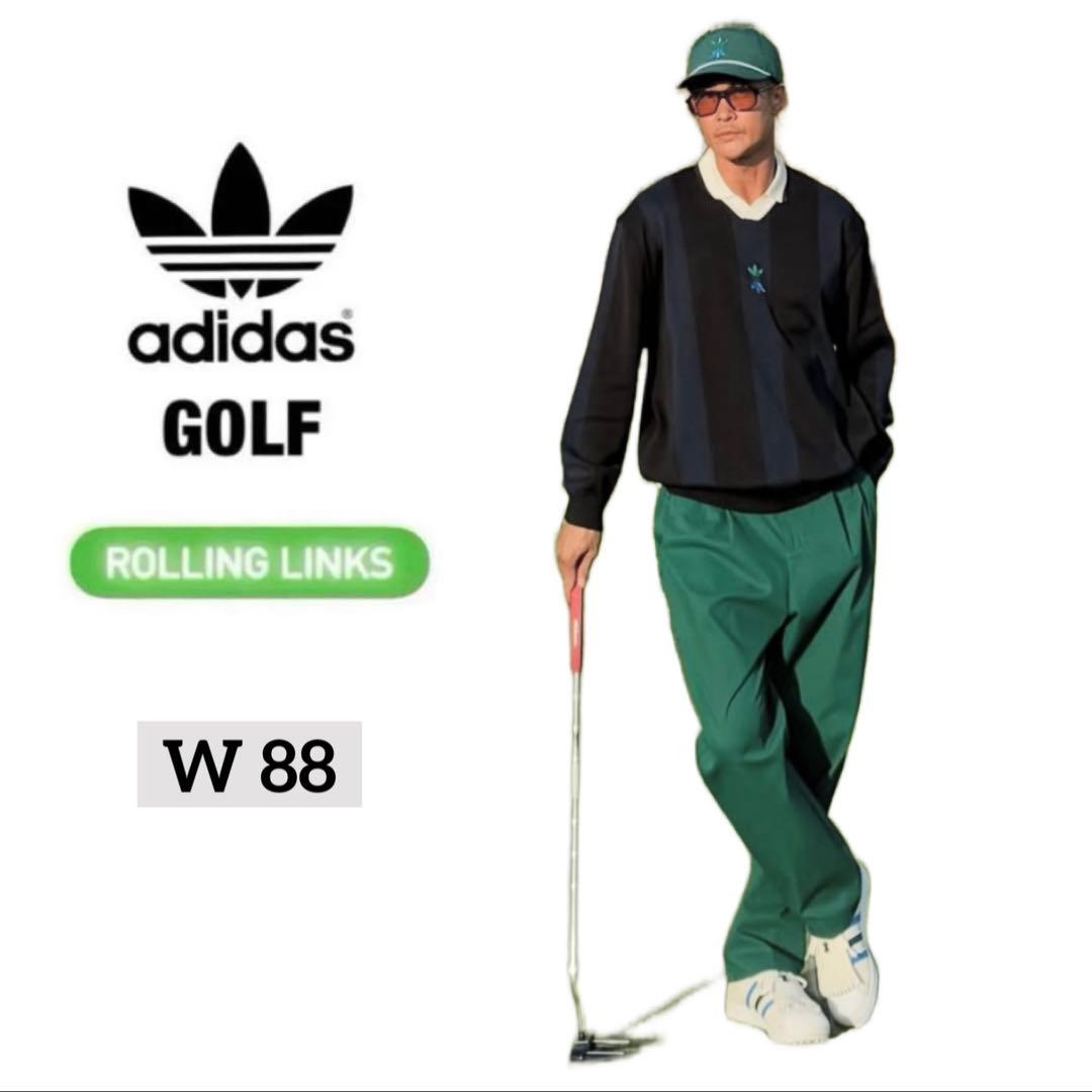 アディダス ゴルフ ローリング リンクス 88 チノ パンツ 緑 ウェア