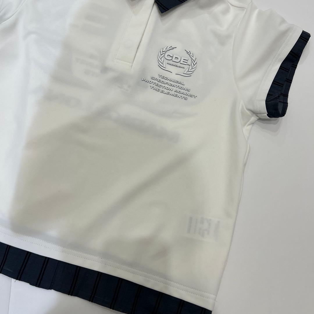 新品❤️マークアンドロナホワイト/ネイビー ポロシャツ レディース