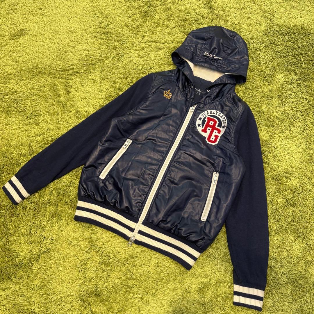 パーリーゲイツ PEARLYGATES ジップジャケット ワッペン ネイビー 0