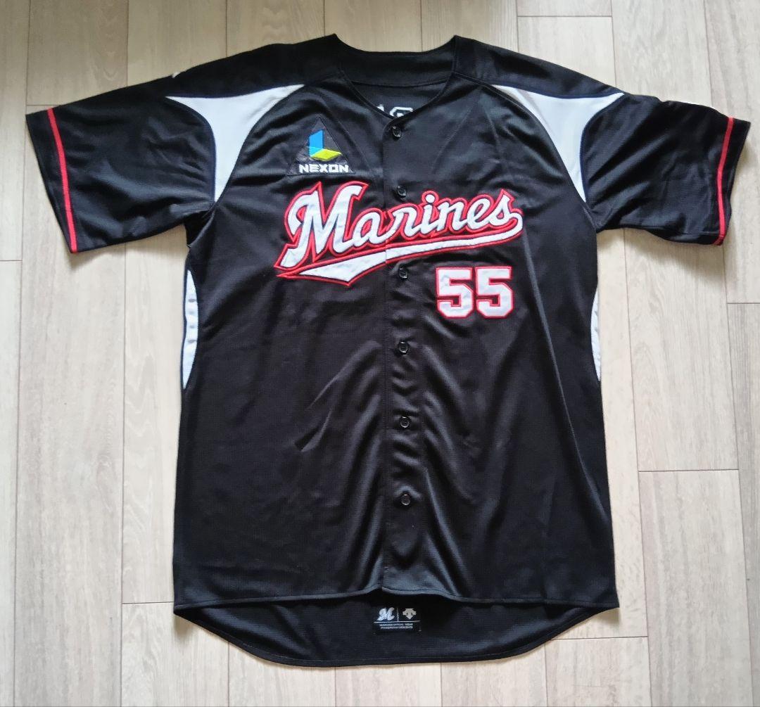 【レア】ロッテ　マリーンズ　スタンリッジ　ユニフォーム　デサント　フリー