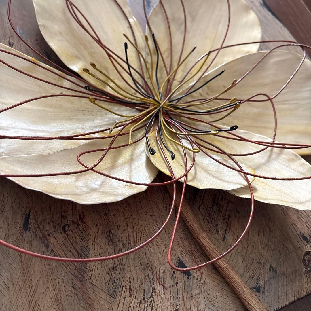 立体ウォールアートパネル　アンティーク調　花