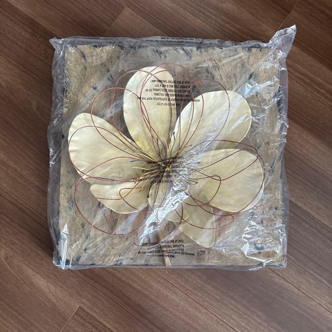 立体ウォールアートパネル　アンティーク調　花